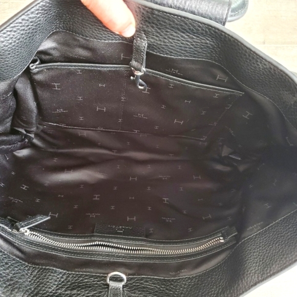 Halston NEW Large Pebble Leather Bag - Picture 5 of 11